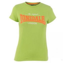 Dámské tričko Lonsdale 93 zelené velikost XL